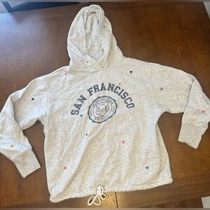 GAP Light Gray San Francisco Golden Gate Bridge Bay Area Hoodie